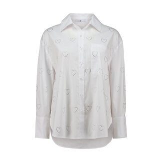 BLOUSE HEARTS ERLINA WHITE