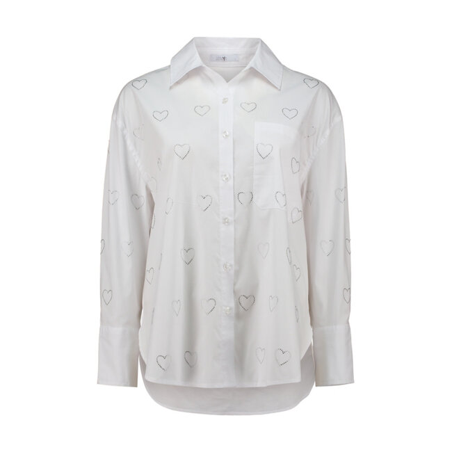 BLOUSE HEARTS ERLINA WHITE