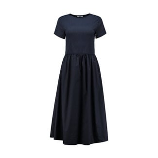 JURK COTTON VIOLETT NAVY  MIDI