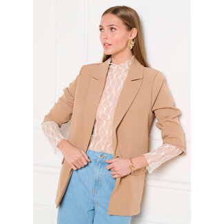 TOP MESHLONG VANILLA WHITE