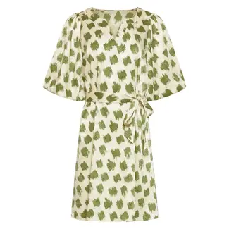 SMASHED LEMON JURK MET ABSTRACTE GROENE  PRINT 26046