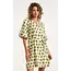 SMASHED LEMON JURK MET ABSTRACTE GROENE  PRINT 26046