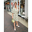 SMASHED LEMON JURK MET ABSTRACTE GROENE  PRINT 26046