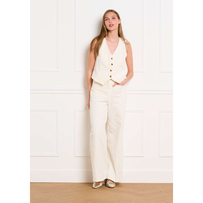 BROEK STARJACK VANILLA WHITE