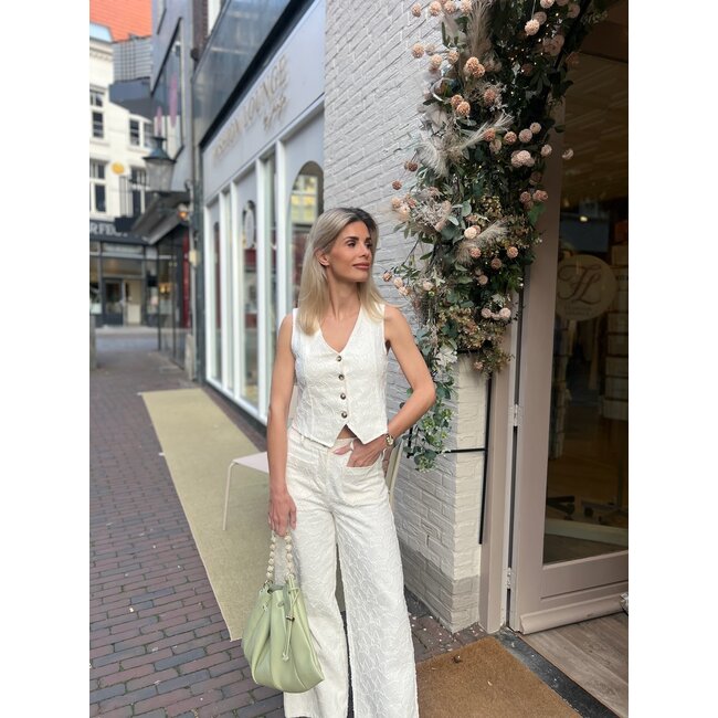 BROEK STARJACK VANILLA WHITE