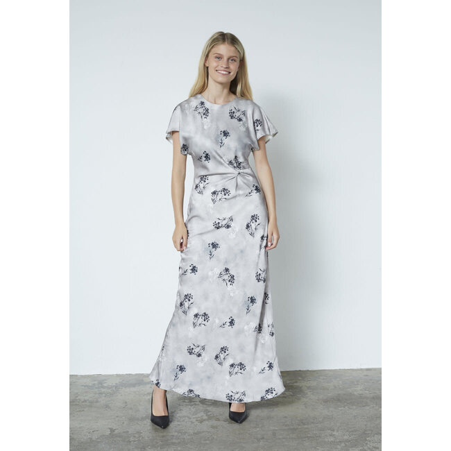 JURK GISTA GREY FLOWER SATIN