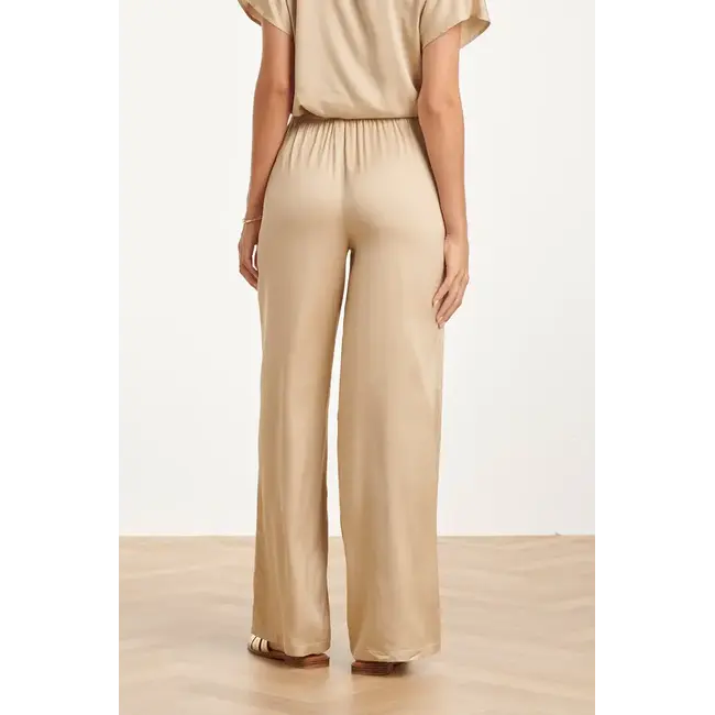 VISCOSE BROEK SATIJNGLANS SAND