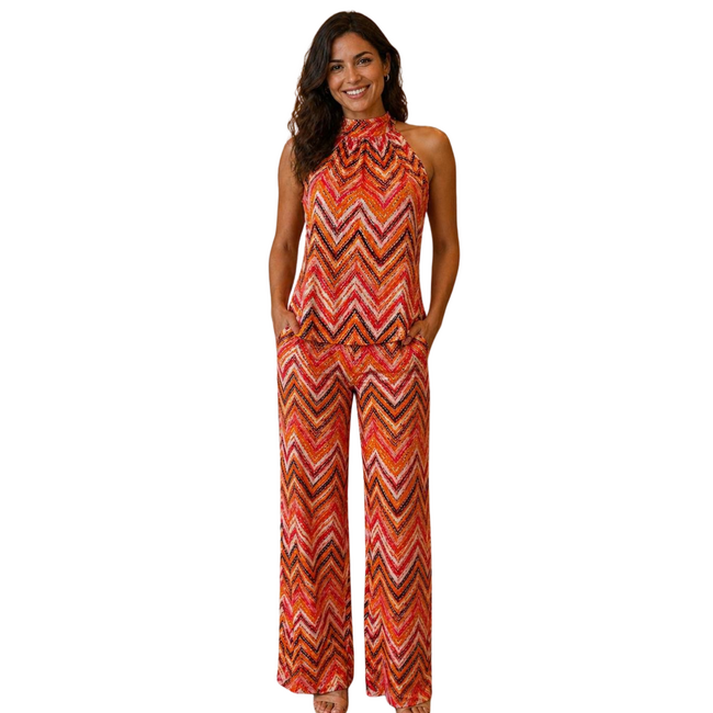 ANGELLE MILAN SET ORANGE PINK MISSONI SUMMERTRAVEL 2039-40