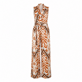 ANGELLE MILAN JUMPSUIT SUMMERTRAVEL CAMEL PRINT 2109