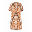 ANGELLE MILAN TUNIC DRESS SUMMERTRAVEL 1467 CAMEL PRINT