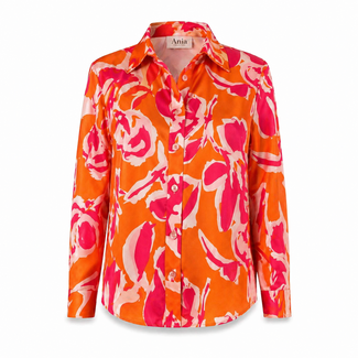 ANGELLE MILAN BLOUSE SUMMERTRAVEL 1615 ORANGE PINK