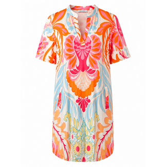 ANGELLE MILAN TUNIC DRESS SUMMERTRAVEL 1467 PINK PRINT