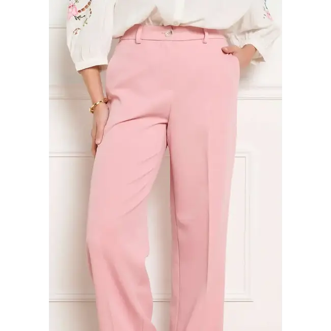 BROEK TWILLWID LIGHT PINK