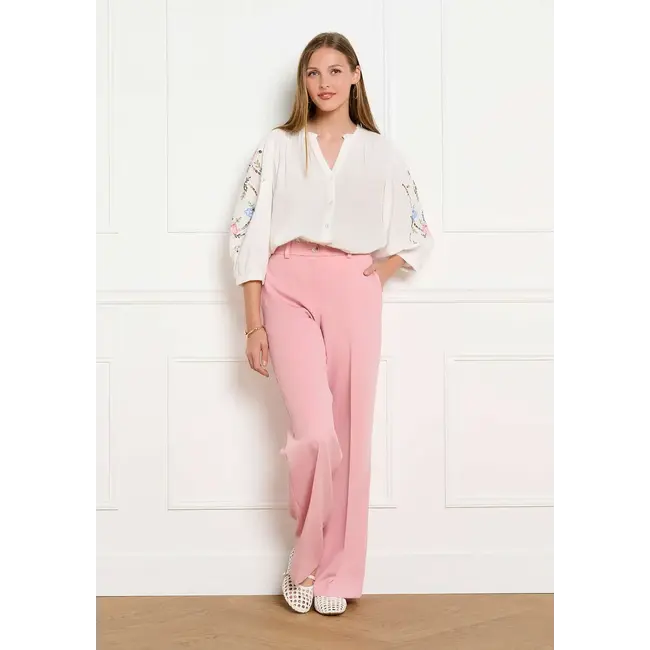 BROEK TWILLWID LIGHT PINK