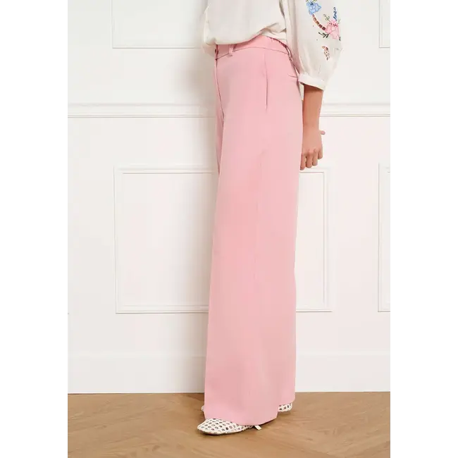 BROEK TWILLWID LIGHT PINK