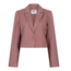 LOFTY MANNER BLAZER CROPPED NORELLA MAUVE PINK PINSTRIPE