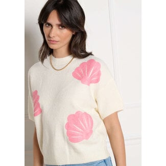 TOP BREISEL SHELLFUN CREME PINK