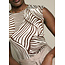 TOP DRAPAOP GRAFISCHE PRINT CHOC0/BEIGE