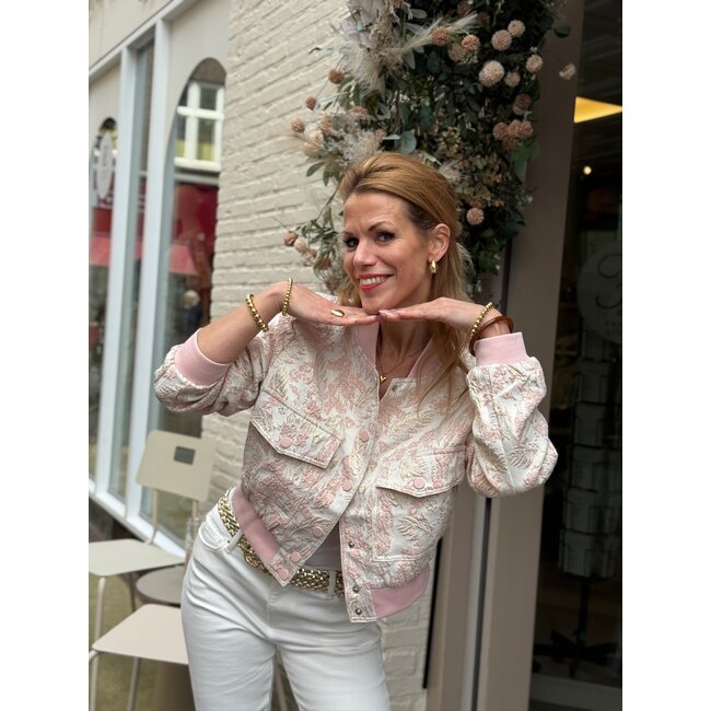 JACKET GARWIN MAUVE/GOLD
