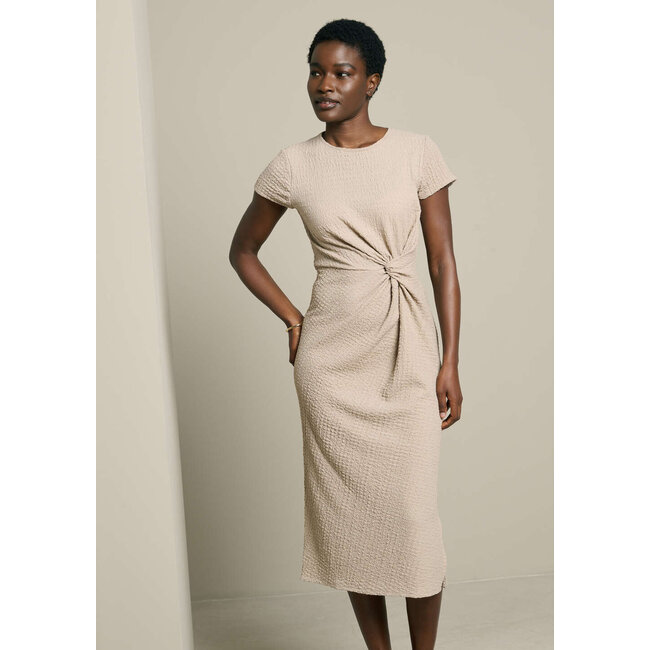 JURK STRETCH SMOCKTWIST BEIGE