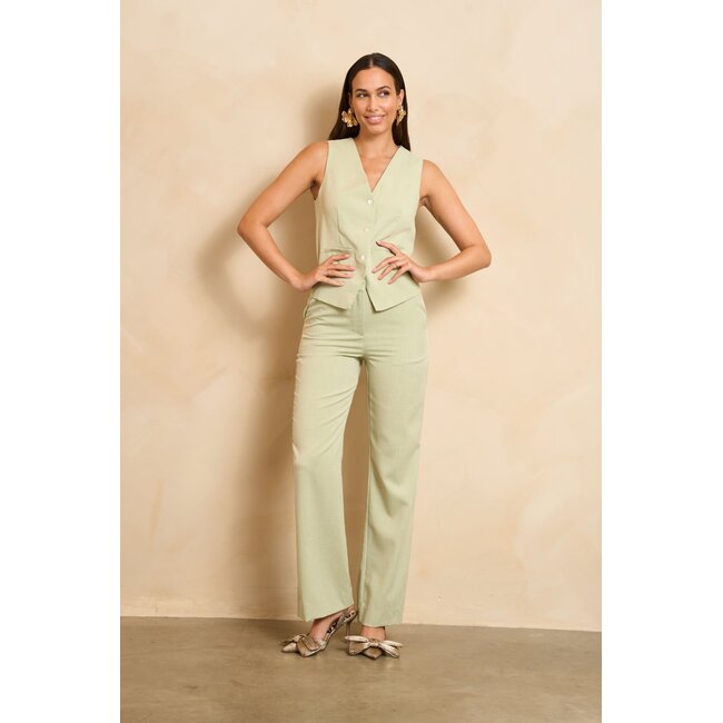 LOFTY MANNER PANTALON SALLI LIGHT GREEN