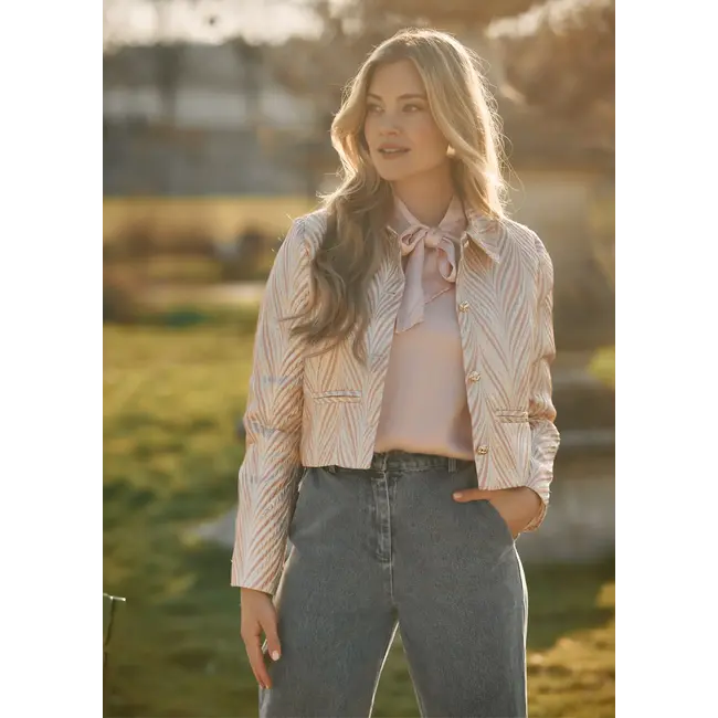 BLAZER JASMIJN JACQUARD PEACH