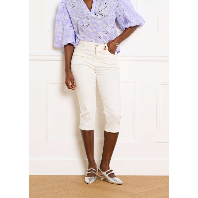 JEANS CAPRIZI OFFWHITE