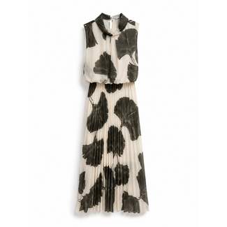 JURK ROLLIE PLISSÉ PRINT GREEN