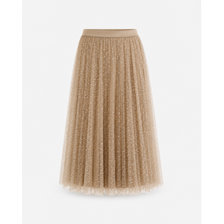 ROK TULE TAUPE CREAM DOTS