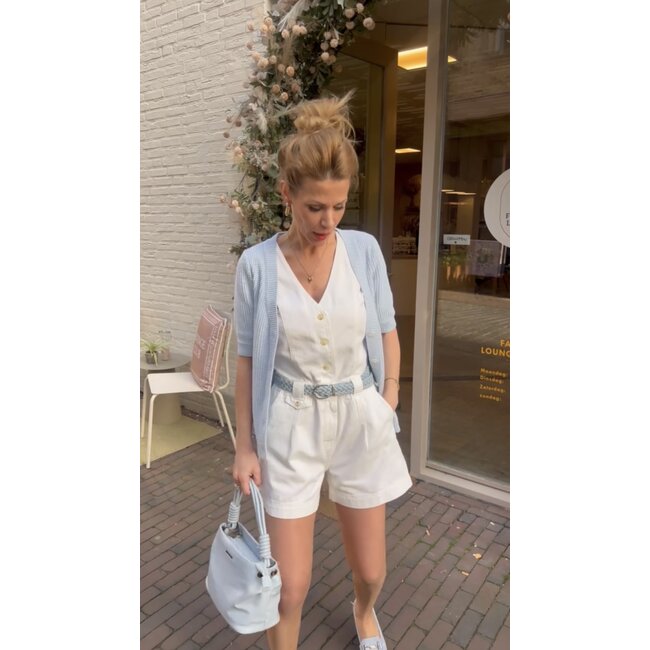 PLAYSUIT AMBER VANILA WHITE