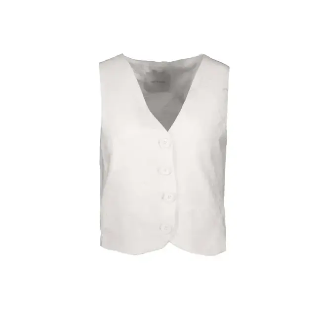 GILET SIFRA BEIGE EMBRODERIE