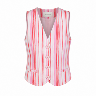 GILET GILDA STRIPED PINK