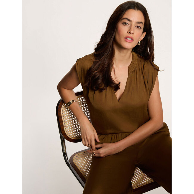 BROEK PWENDA GOLD BROWN