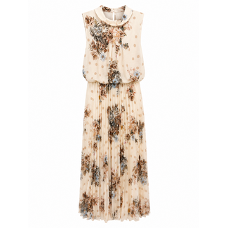 JURK ROLLIE PLISSÉ PRINTFLOWER DOT