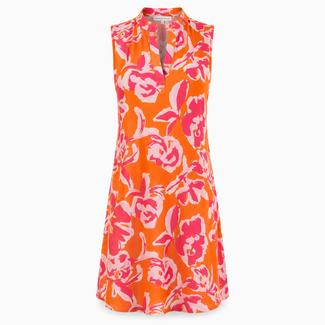 ANGELLE MILAN TUNIC SUMMERTRAVEL 1622-ORANGEPINK MOUWLOOS