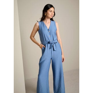 JUMPSUIT COSTUNI BLUE VISCOSE