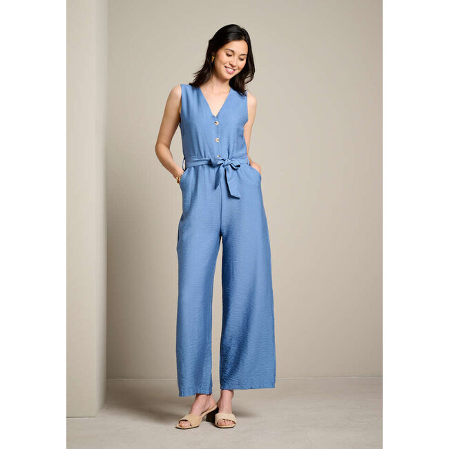 JUMPSUIT COSTUNI BLUE VISCOSE
