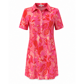 ANGELLE MILAN TUNIC/DRESS SUMMERTRAVEL 1714 PINK KRAAG