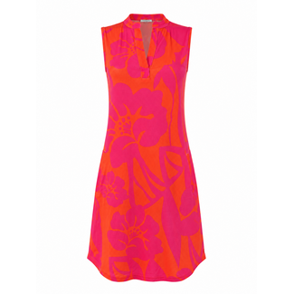 ANGELLE MILAN TUNIC SUMMERTRAVEL 1622-FUCHSIA/ORANGE MOUWLOOS
