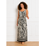 JURK DORIS JUNGLE VISCOSE CREAM BLACK
