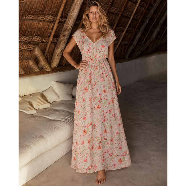 JURK BASIMA VISCOSE FINE FLEUR  FLOWER