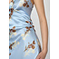 JURK N.ERO SATIN LIGHT BLUE FLOWER