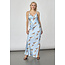 JURK N.ERO SATIN LIGHT BLUE FLOWER