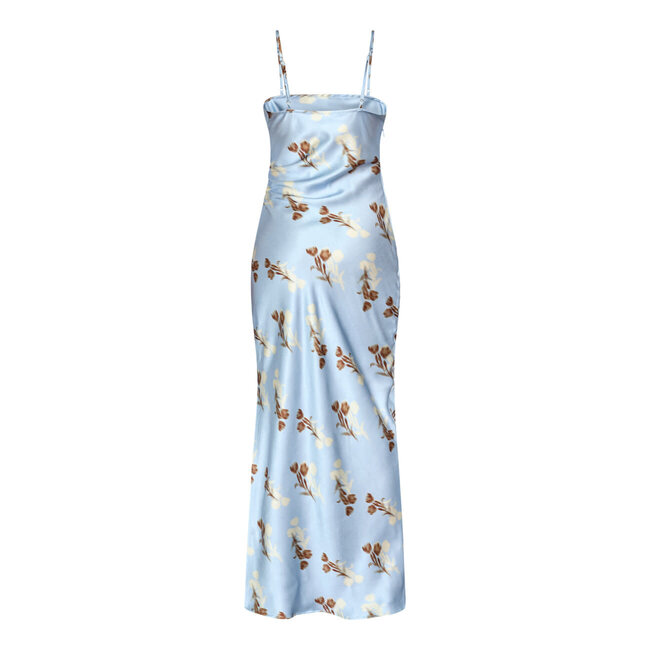 JURK N.ERO SATIN LIGHT BLUE FLOWER