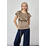 TOP VYGO SATIN DARK SAND/TAUPE