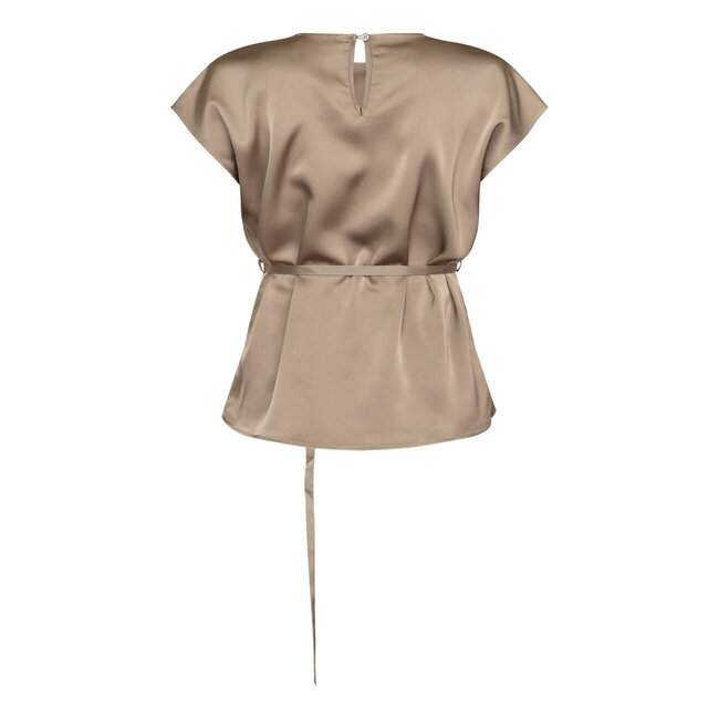 TOP VYGO SATIN DARK SAND/TAUPE
