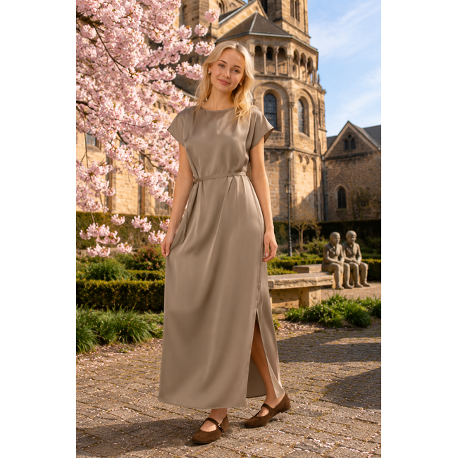 JURK VYGO SATIN DARK SAND/ TAUPE