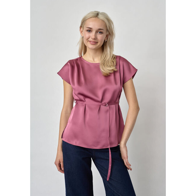 TOP VYGO SATIN DARK ROSE