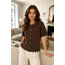 VEST/ TOP HARTJE CHOCO WAVE CH9579 CHOCO