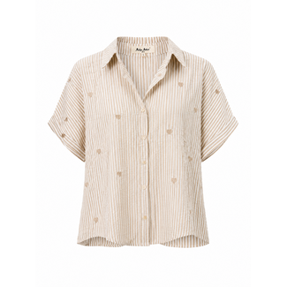 BLOUSE/ TOP STRIPED HART OAT